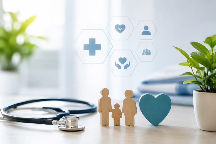 Healthcare professional providing care