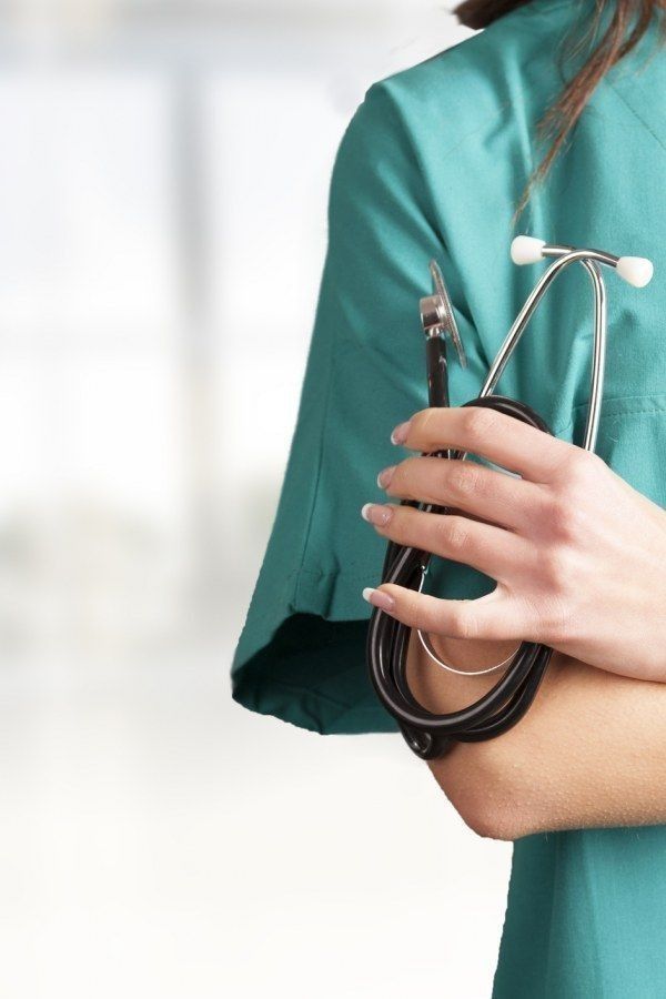 Smiling healthcare professional